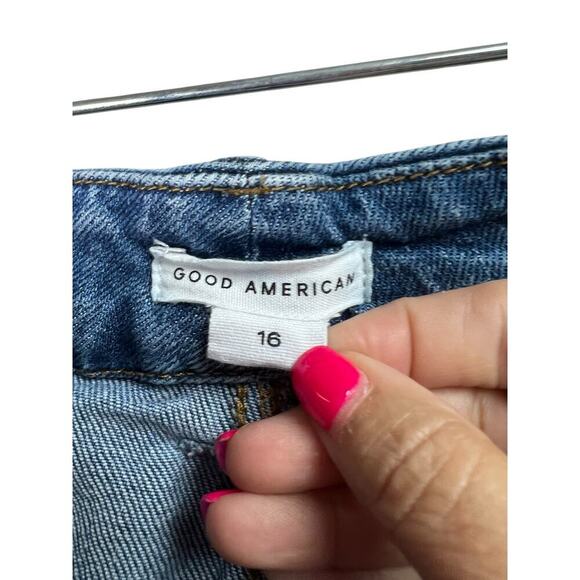 Good American Women's Jeans Frayed Hem Size 16 - Picture 2 of 15